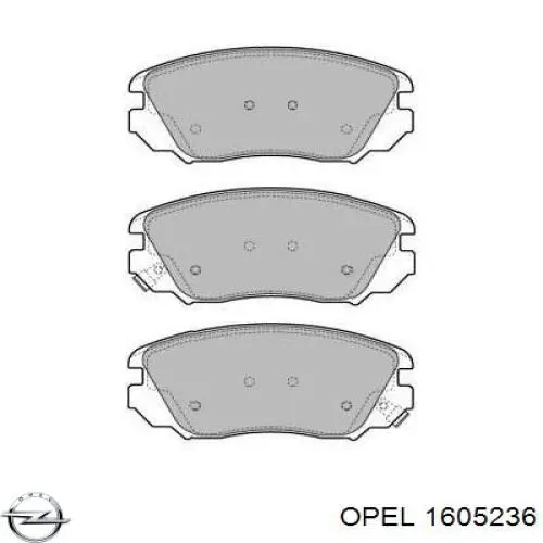 Гальмівні колодки Opel 1605236 ціна, від 24.22 USD