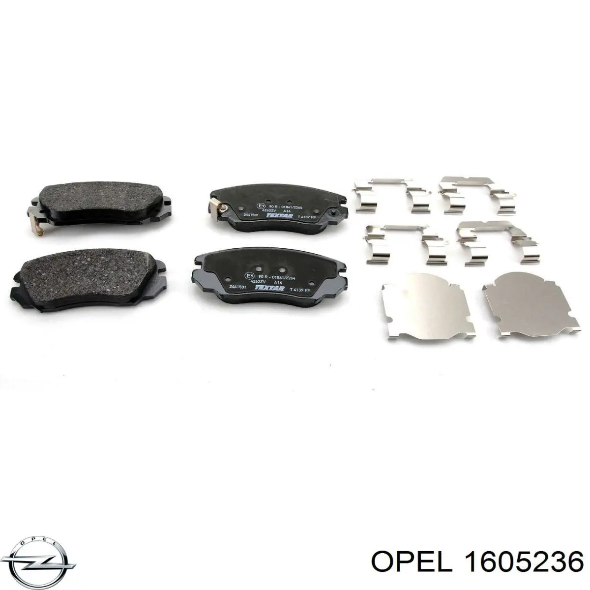Передні тормозні колодки 1605236 Opel