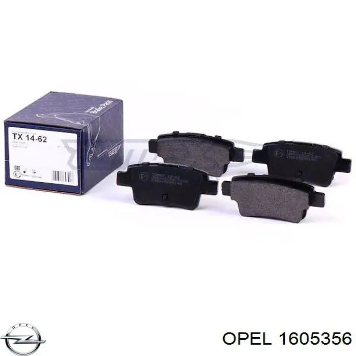 Задні гальмівні колодки Opel 1605356 ціна, від 19.75 USD