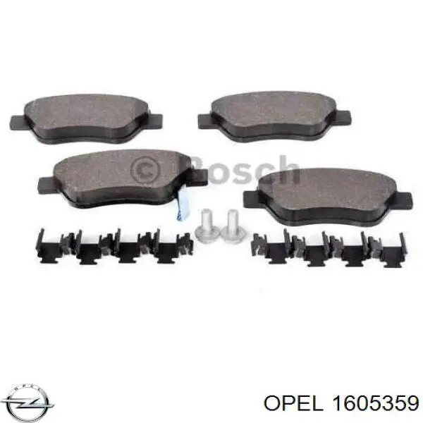 Гальмівні колодки Opel 1605359 ціна, від 21.93 USD