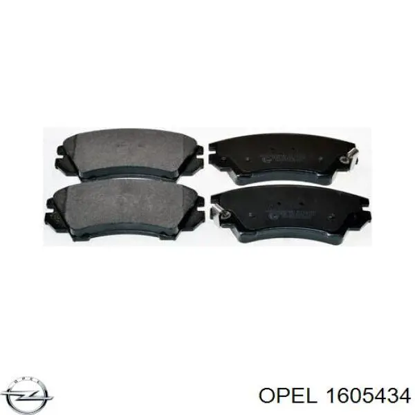 Купити 1605434 Opel Колодки гальмівні передні, дискові