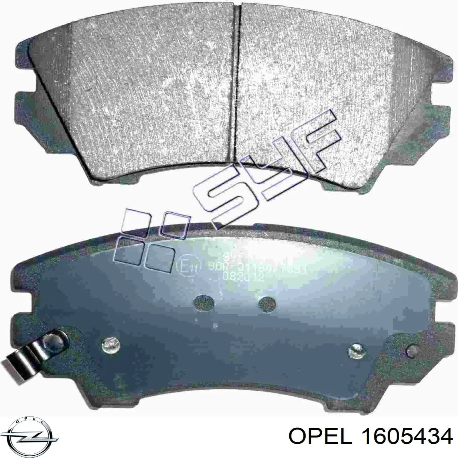 Гальмівні колодки Opel 1605434 ціна, від 25.22 USD
