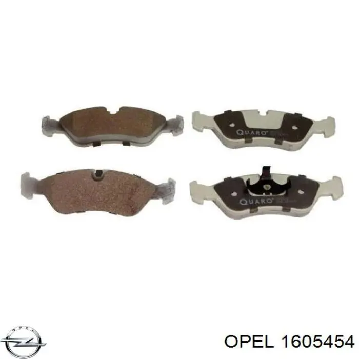 Гальмівні колодки Opel 1605454 ціна, від 17.43 USD