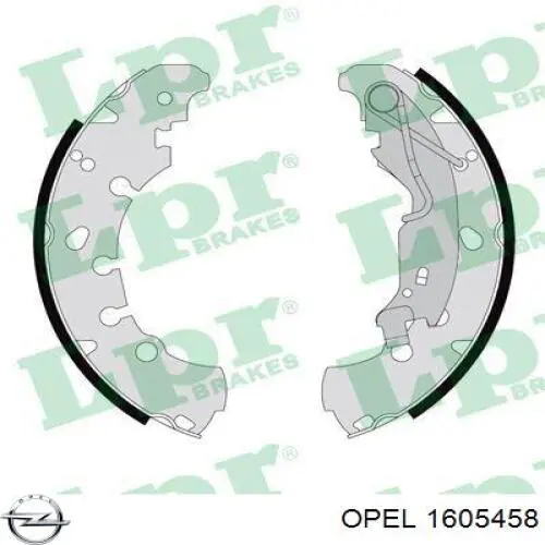 Колодки гальмові задні, барабанні 1605458 Opel
