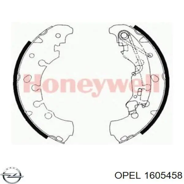 Колодки гальмові задні, барабанні Opel 1605458 ціна, від 24.81 USD