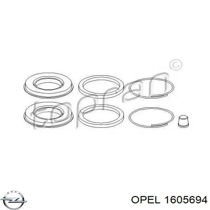 Ремкомплект супорту гальмівного заднього Opel 1605694 ціна, від 3.21 USD
