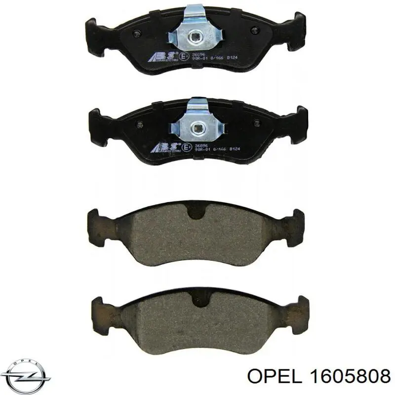 Гальмівні колодки Opel 1605808 ціна, від 17.15 USD