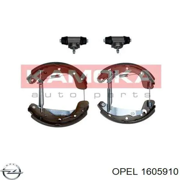 Колодки гальмові задні, барабанні Opel 1605910 ціна, від 12.12 USD