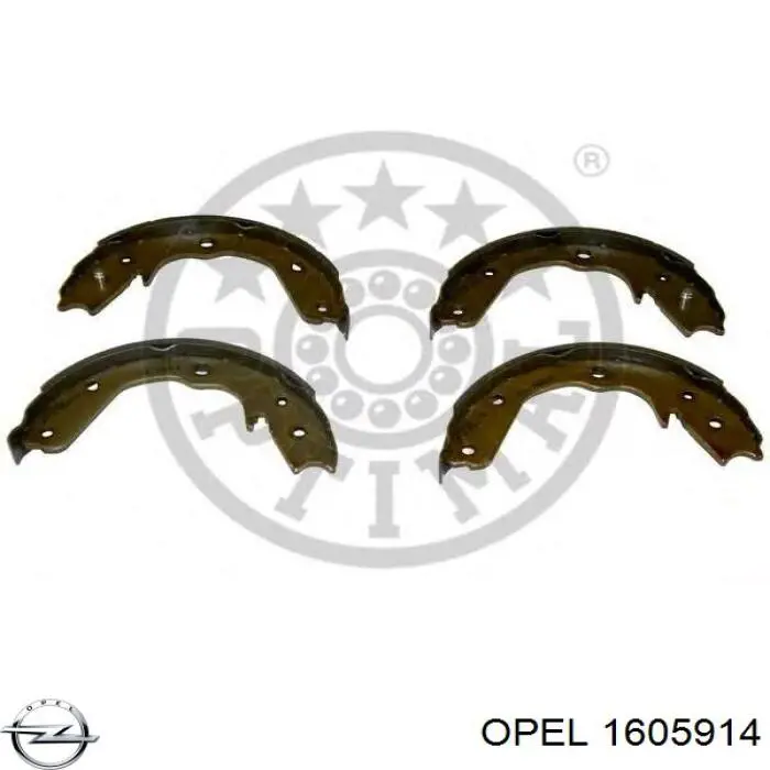 Колодки ручника 1605914 Opel