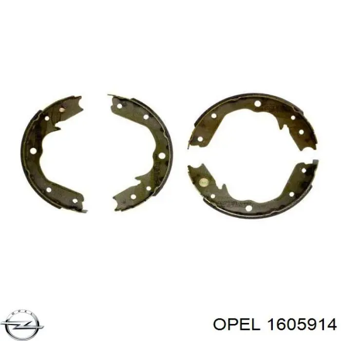 Купити 1605914 Opel Гальмівні колодки гальма стоянки