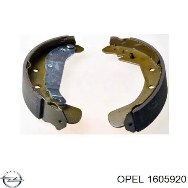 Колодки гальмові задні, барабанні 1605920 Opel