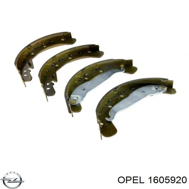 Купити 1605920 Opel Колодки гальмові задні, барабанні