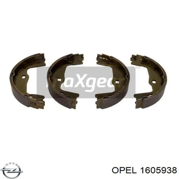 Купити 1605938 Opel Гальмівні колодки гальма стоянки