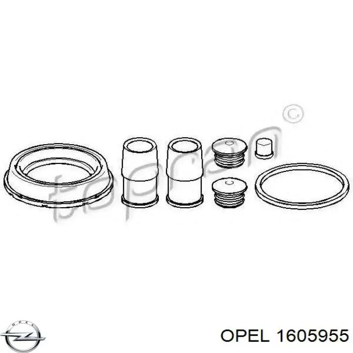 1605955 Opel ремкомплект супорту гальмівного переднього