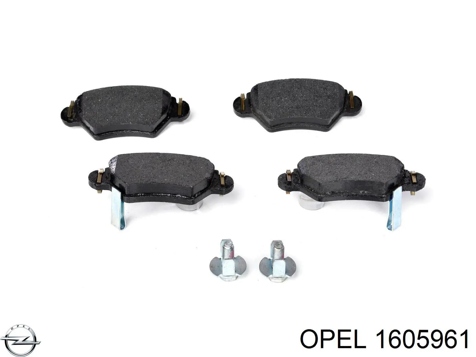 Задні гальмівні колодки 1605961 Opel