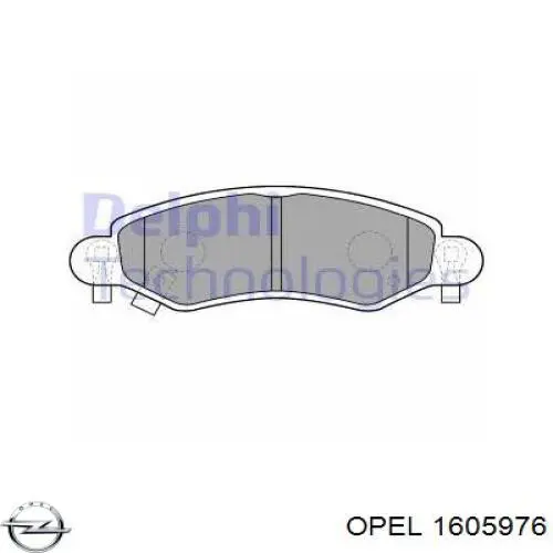 Гальмівні колодки Opel 1605976 ціна, від 20.32 USD