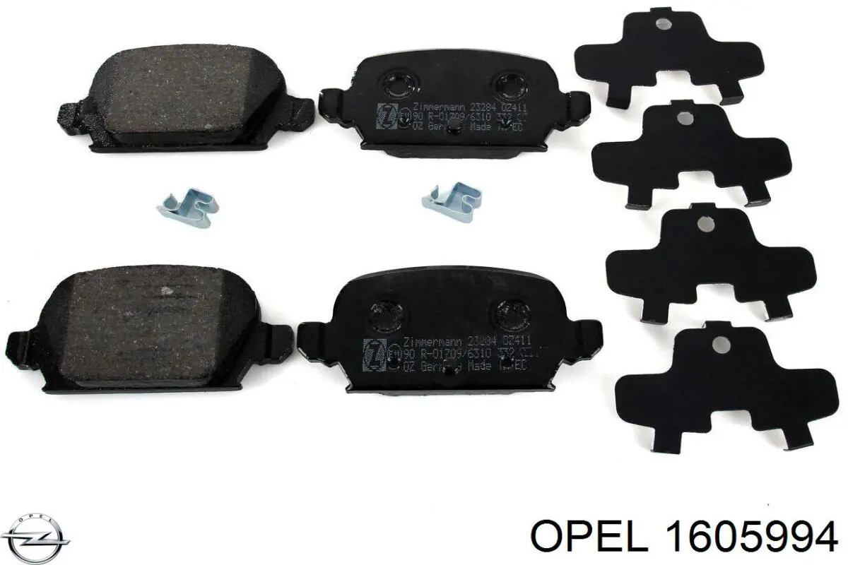Купити 1605994 Opel Задні колодки