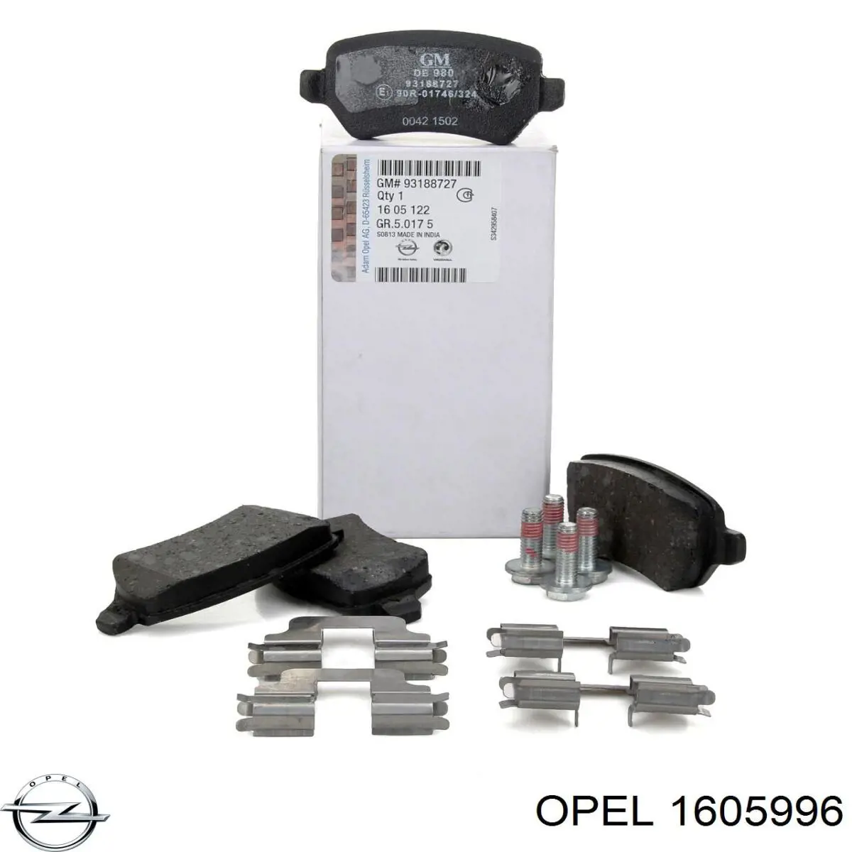 Гальмівні колодки Opel 1605996 ціна, від 22.53 USD