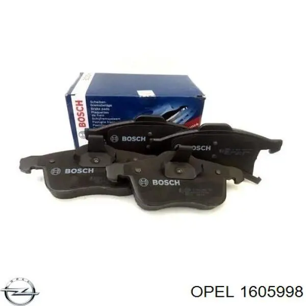 Тормозні колодки Opel 1605998
