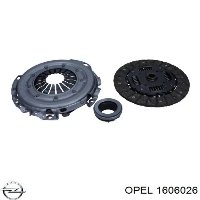 Комплект зчеплення (3 частини) Opel 1606026 ціна, від 129.80 USD