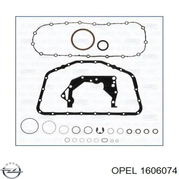 Комплект прокладок двигуна, нижній Opel 1606074 ціна, від 40.60 USD