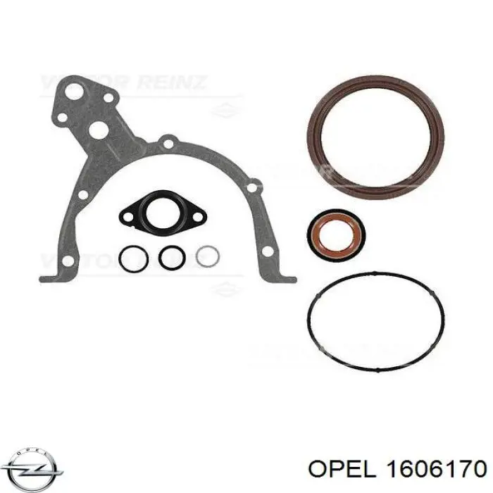 1606170 Opel комплект прокладок двигуна, нижній