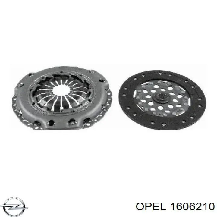 Купити 1606210 Opel Комплект зчеплення (диск, корзина, підшипник)