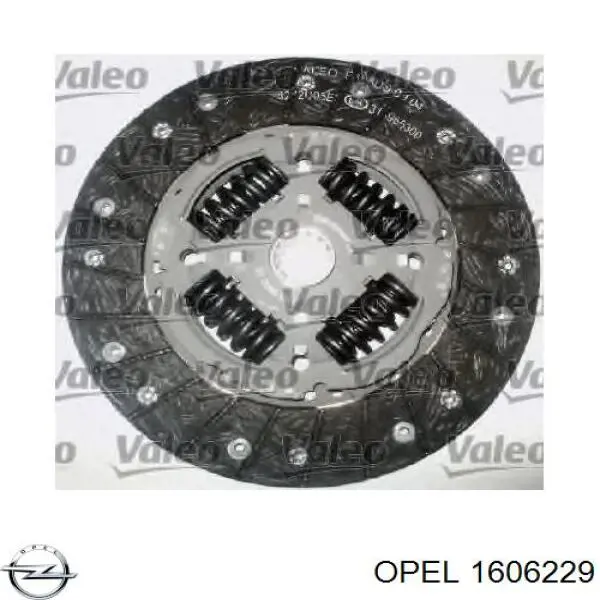 1606229 Opel комплект зчеплення (3 частини)