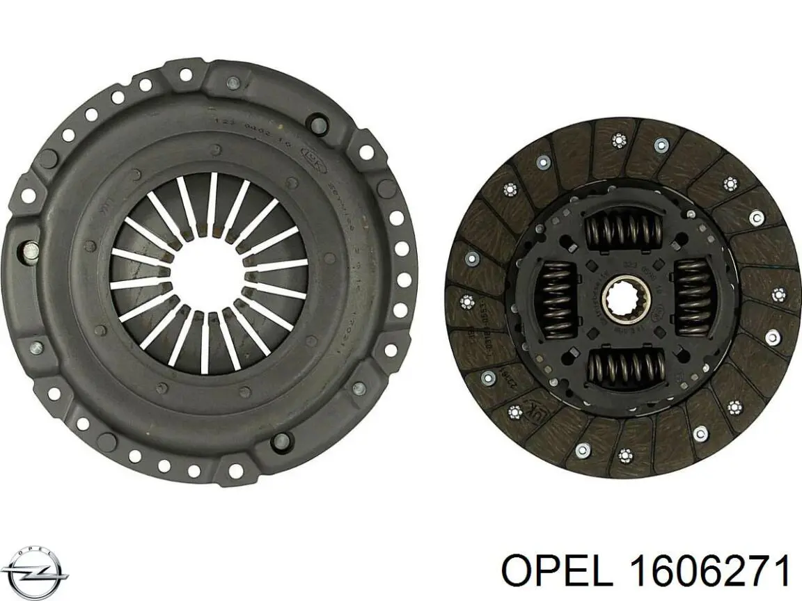 1606271 Opel комплект зчеплення (3 частини)