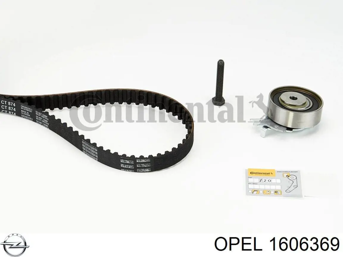 1606369 Opel комплект грм