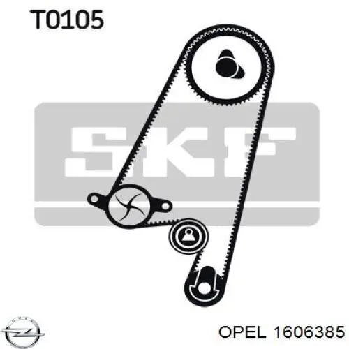 Комплект ГРМ 1606385 Opel