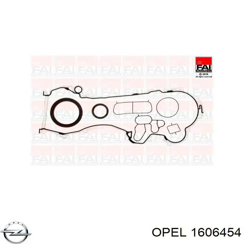 1606454 Opel комплект прокладок двигуна, нижній