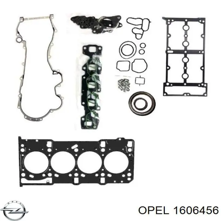 1606456 Opel комплект прокладок двигуна, нижній