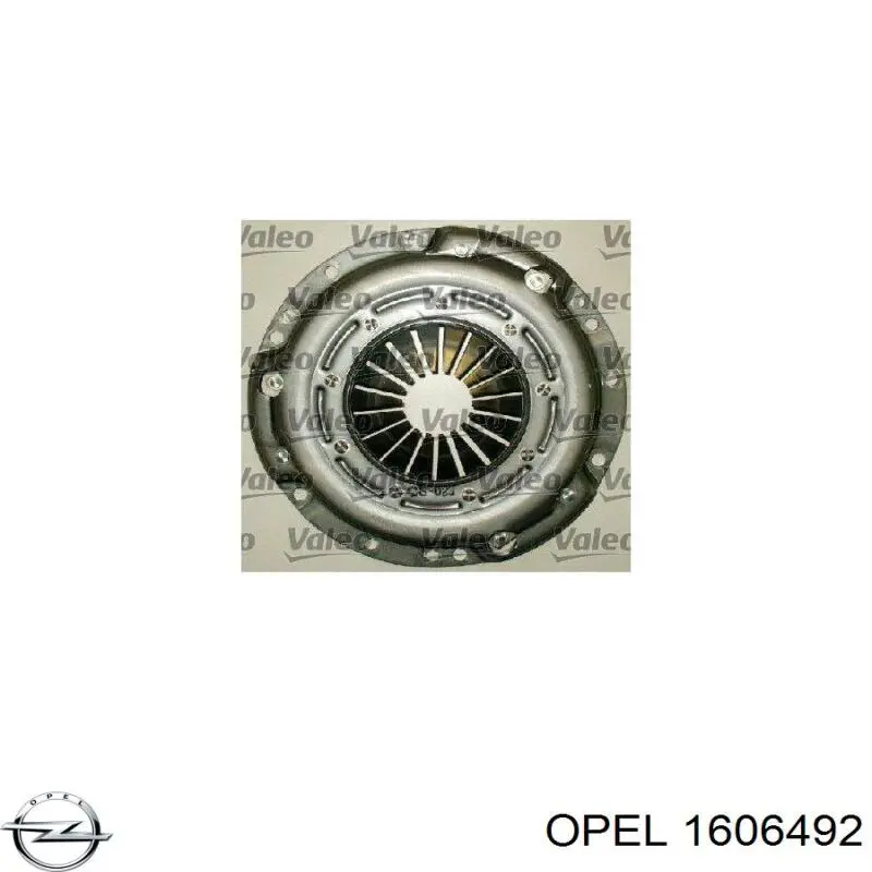 Купити 1606492 Opel Комплект зчеплення (диск, корзина, підшипник)