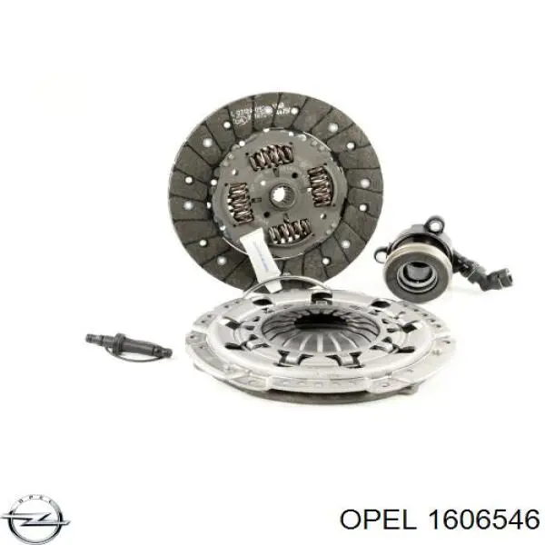 Купити 1606546 Opel Комплект зчеплення (диск, корзина, підшипник)