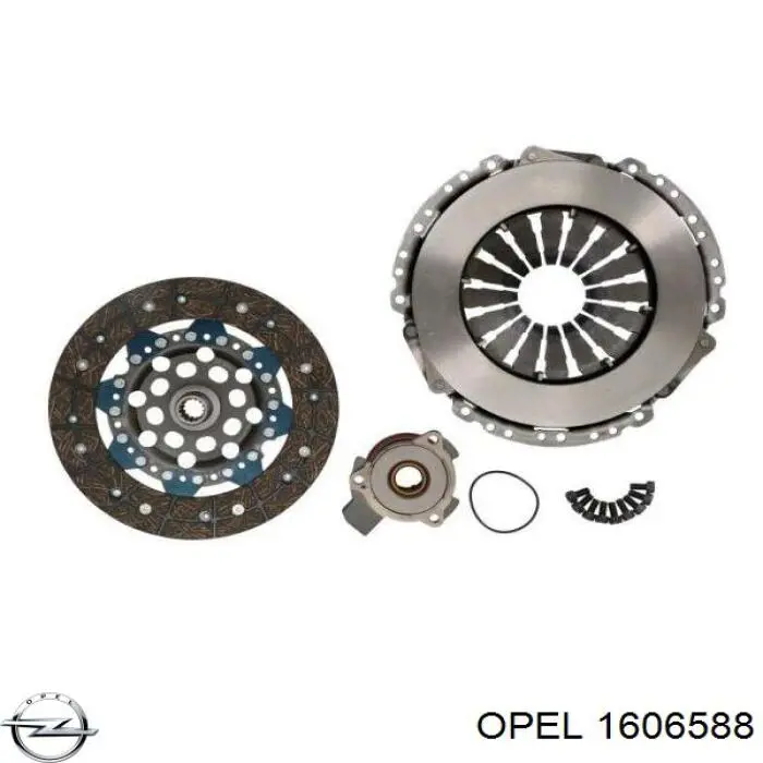 1606588 Opel комплект зчеплення (3 частини)