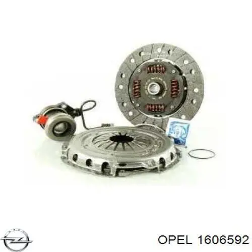Купити 1606592 Opel Комплект зчеплення (диск, корзина, підшипник)