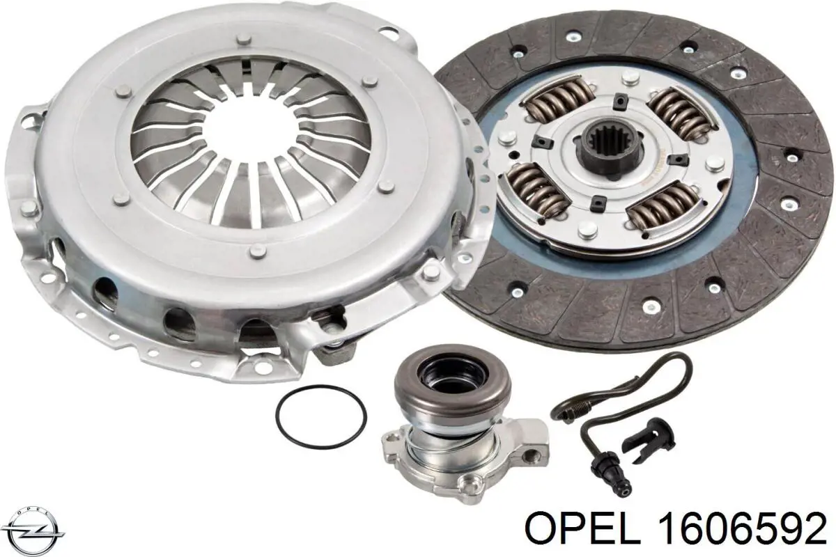 Комплект зчеплення (3 частини) Opel 1606592 ціна, від 170.54 USD