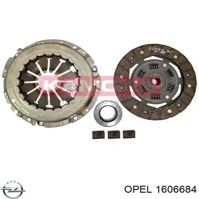 1606684 Opel комплект зчеплення (3 частини)