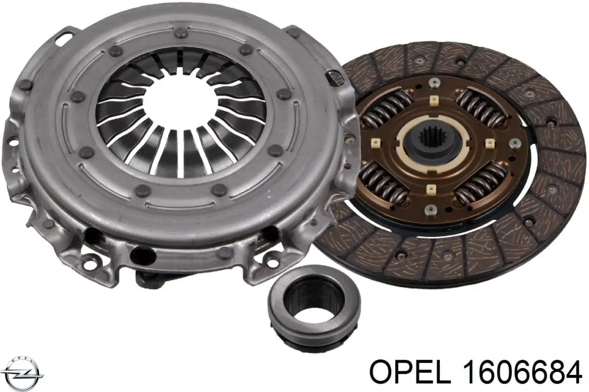 Комплект зчеплення (3 частини) Opel 1606684 ціна, від 74.65 USD