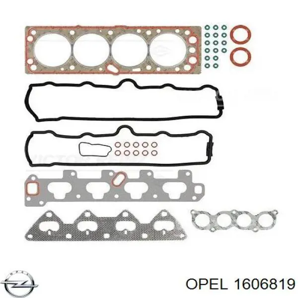 Купити 1606819 Opel Комплект прокладок двигуна, верхній