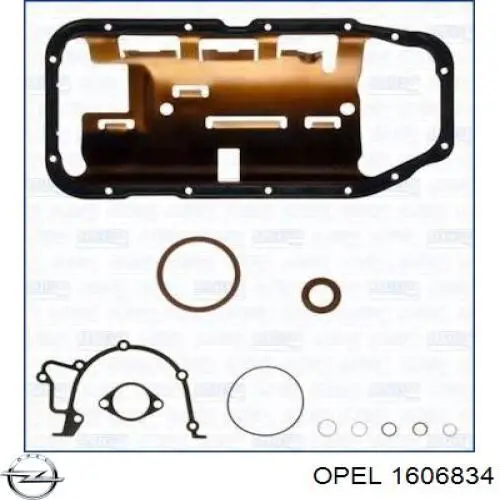 Купити 1606834 Opel Комплект прокладок двигуна, нижній