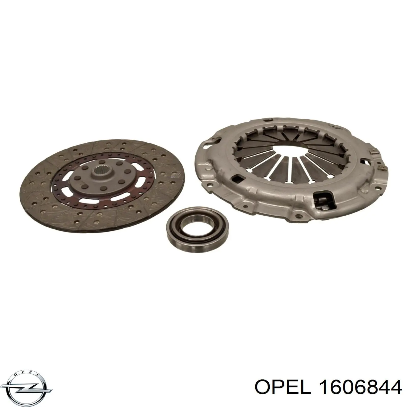 Купити 1606844 Opel Комплект зчеплення (диск, корзина, підшипник)