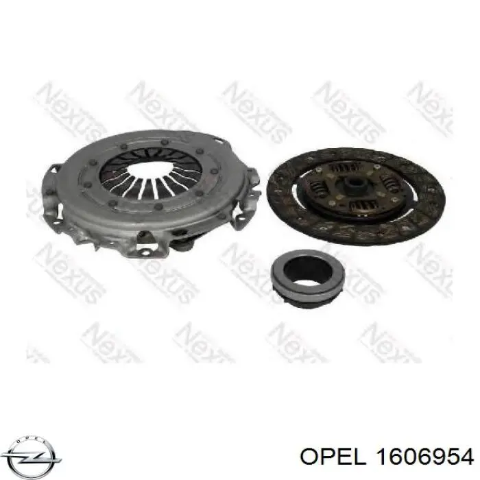 1606954 Opel комплект зчеплення (3 частини)