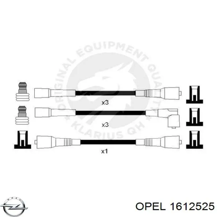 Купити 1612525 Opel Провід високовольтні, комплект