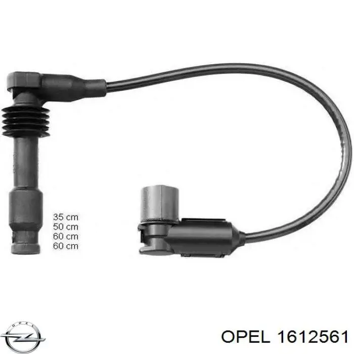 1612561 Opel дріт високовольтні, комплект