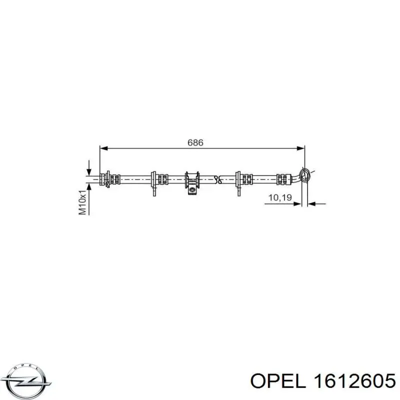 Купити 1612605 Opel Провід високовольтні, комплект
