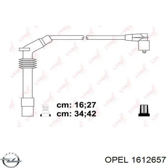 1612657 Opel Проводи високовольтні