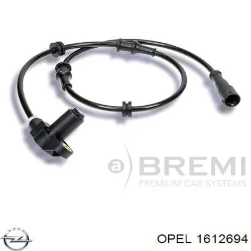 Купити 1612694 Opel Датчик АБС (ABS) передній