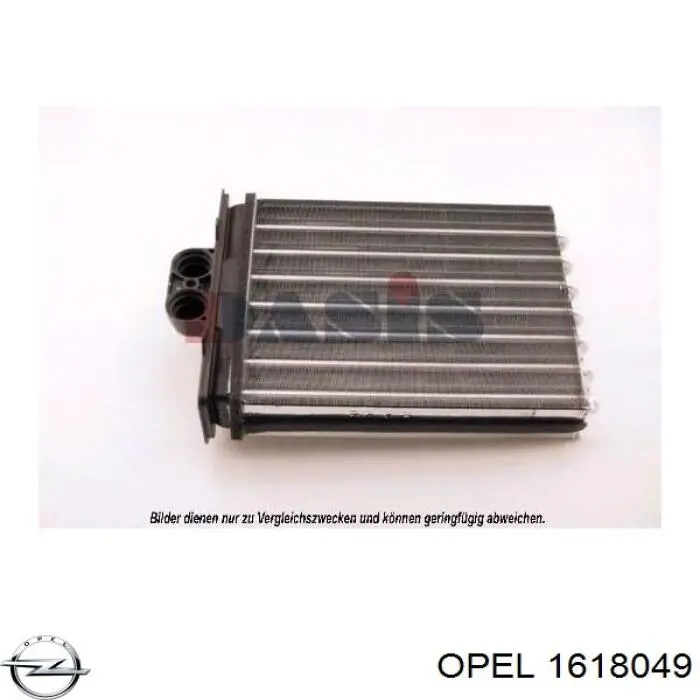 1618049 Opel радіатор пічки (обігрівача)